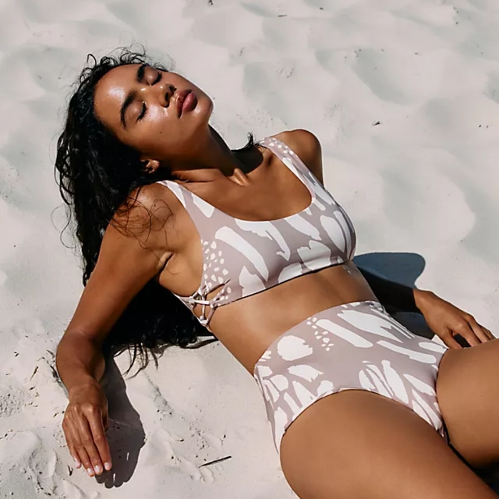 Stone fox swim×Free people bikini bottoms NWT